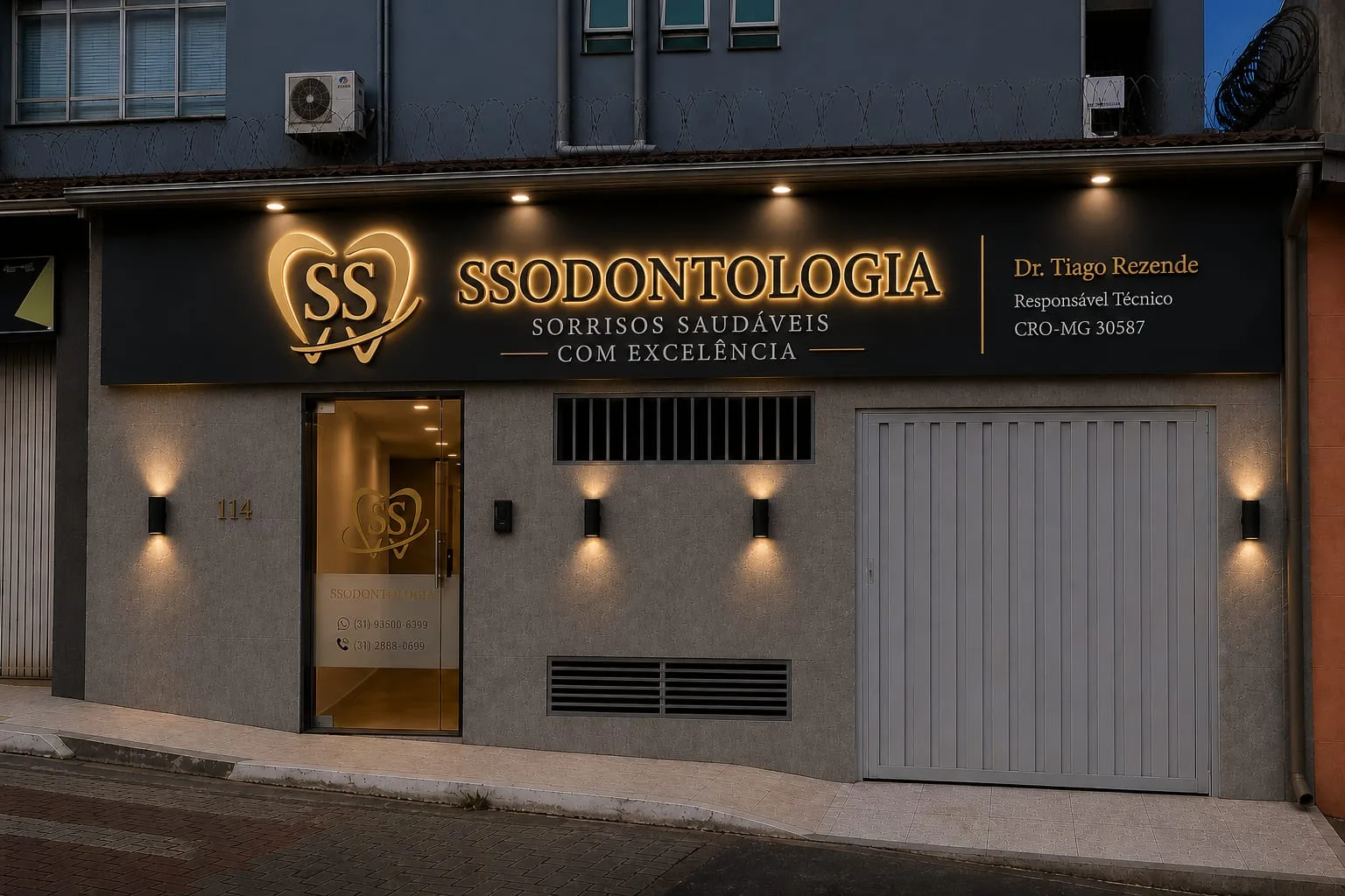Fachada da SSOdontologia Premium em Congonhas/MG